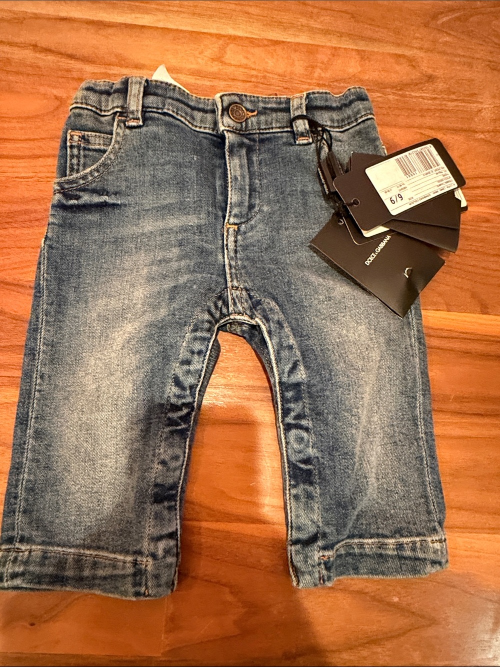 Dolce & Gabbana Kids Blue Washed Denim Jeans